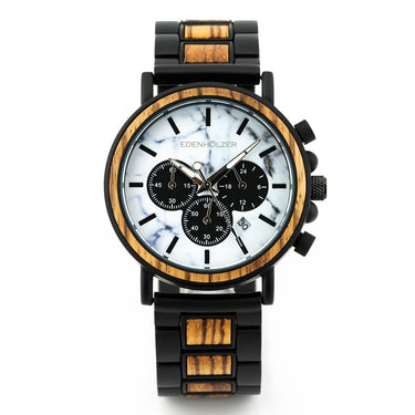 Edenhölzer Holzuhr Herren Armbanduhr Bangka ED091-022